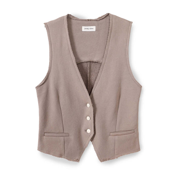 French terry vest