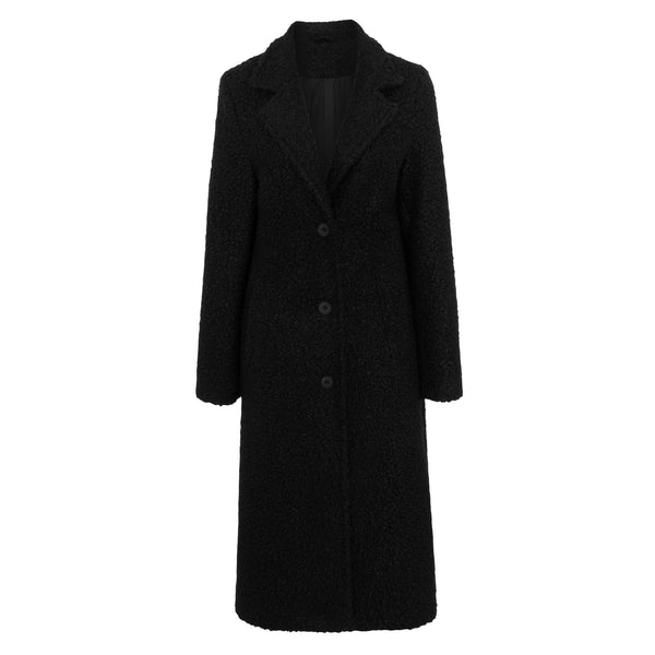 Smart Black Wool Coat
